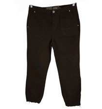 Good Hart Womens Brown Broken Rock Cargo Brown Tapered Jogger Pants Size 10 NWT picture