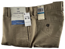 NWT Men’s Dockers Brown Clean Khaki Slim Fit Cotton 36x29. MSRP $50.00 picture