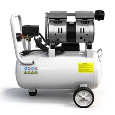 Ultra Quiet 50dB Oil-Free Air Compressor for Dental Use 24L Tank 120V picture
