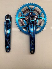 Vintage Kooka 175mm Crankset 44/32/22T Kooka Chainrings Square Taper INCREDIBLE picture