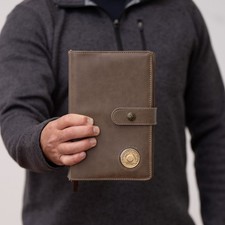 AA Big Book Cover & 12 Steps Traditions Set, Fits 2 Hardcover Books, Coin Holder picture