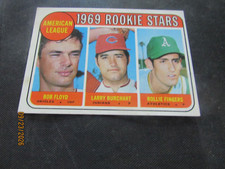 1969 Topps A.L. Rookie Stars #597 Bob Floyd Larry Burchart Rollie Fingers EX picture