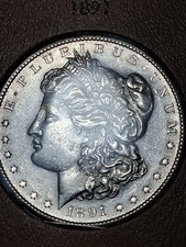1891-S MORGAN SILVER DOLLAR. MS/ BU/ HIGH RATED +++++ picture