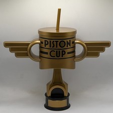 CARS 20th ANNIVERSARY Piston Tumbler Trophy Drink Cup with Straw and Lid picture