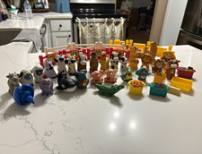 Vintage Fisher-Price Little People Farm Animals and Accessories Playset picture