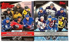 2020-21 & 2021-22 Topps NHL Sticker Collection Albums w/20 Bonus Stickers Unused picture