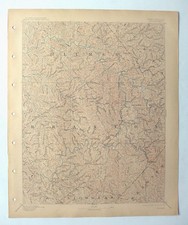 1907 Sutton Glenville Elk River West Virginia Antique USGS Topo Map Topographic picture