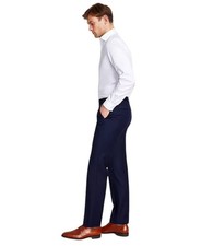 Michael Kors Mens Classic fit Wool Dress Pants 33 / 32 Navy  Blue Solid picture