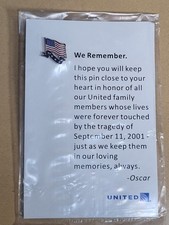 Vtg UNITED AIRLINES  WE REMEMBER PIN picture