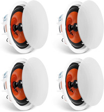 VEVOR 4 Pcs 8 Inch in Ceiling Speakers, 400W Flush Mount Ceiling & In-Wall Speak picture