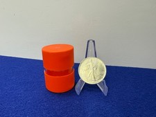 Vintage 1986 American Silver Eagle Factory-Original Orange Coin Storage Tubes picture