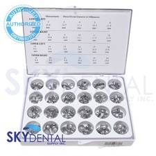 Dental  Aluminum Temporary Molar Crown Kit (96pcs) *** size #1-24 picture