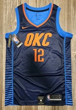 Nike STEVEN ADAMS Oklahoma City OKC Thunder Swingman Jersey Navy Men's Small 40 picture
