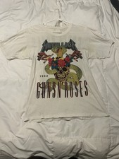1992 Metallica Guns N Roses Vintage Tour Band Rock Tee Shirt 90s 1990s picture