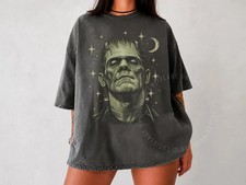 Vintage Frankenstein Shirt, 90s Horror Graphic Tee, Classic Monst Tee picture