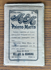 VTG MILLARD MANNING PHOTO MATTS 20 Ornate 4 x 6 Negative Frames Borders Pictures picture