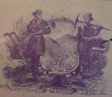SLING'S 🪙 RARE 💰 1871  The Bank of The West. Charleston, West Virginia Check picture