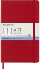 Moleskine Art Sketchbook Large Hardcover Scarlet Red 104 Pages Blank Notebook picture