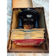 Vintage 1942 View-Master Model B Bakelite Viewer WWII Hawaii Army Box Reels Set picture