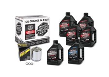 V-Twin Oil Change Kit Synthetic w/Black Filter, Twin Cam picture