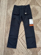Heron Preston x CAT Black Cargo Work Pants Size L Canvas Polyester Polyamide picture