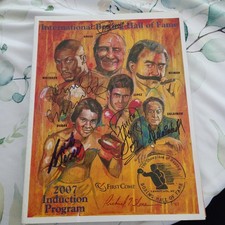 2007 International Boxing Hall Of Fame  Program Signed By 5 Duran Whitaker Lopez picture