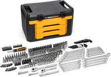 GEARWRENCH Mechanics Tool Set in 3 Drawer Storage Box, 232 Pc, 1/4 in and 3/8 in picture