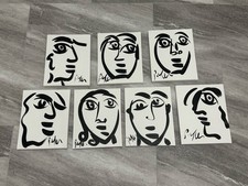 PETER KEIL (7)  SEVEN SUPER QUALITY B&W PAINTINGS ON Wrapped CANVAS. 8”x10” Each picture