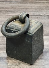 Antique 19th C Cast Iron Carriage/Buggy Weight/Horse Tether Marked 