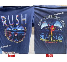 Rush Fifty Something Tour Cleveland OH Sep 17 & 19 2026 T-Shirt Reprint picture