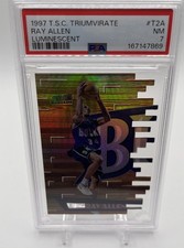 1997-98 Topps Stadium Club - Triumvirate Ray Allen #T2A Luminescent PSA 7 picture