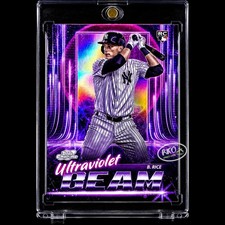 Ben Rice RARE ROOKIE NEON REFRACTOR CHROME INVESTMENT CARD TOPPS YANKEES RC MINT picture