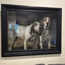 *New Low Price* Winchester 1907 Lithograph Henry Rankin Poore Bear Dogs Framed picture