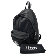 Versus Versace Black Nylon Backpack Lion Head Emblem Dust Bag 30cm x 25cm x 12cm picture