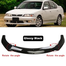 Front Bumper Lip Splitter Spoiler Body Kit Glossy Black For Infiniti G20 1991-01 picture