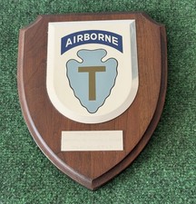 vintage wooden presentation plaque 71st Airborne Brigade Texas picture
