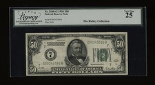 DBR 1928 $50 Chicago Numeral Fr. 2100-G Legacy 25 Serial G00343586A picture