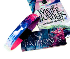 ZOX *PATRONUS* Silver Single Medium Goldie Band w/Card WINTER WONDERLAND picture