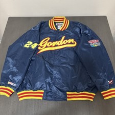 Chase Authentics NASCAR Jeff Gordon Button Up Jacket Mens 2XL Vintage picture