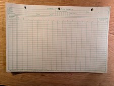 ONE (1) IBM Cobol Coding Form Program Sheet 1970's Form R 10-035 picture