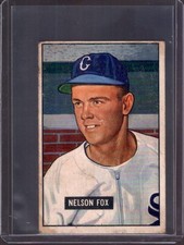 NELLIE NELSON FOX 1951 Bowman #232 Rookie RC Chicago White Sox picture
