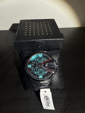 NEW Diesel Uber Chief DZ-7373 Men’s Watch – Iridescent Stainless Steel picture