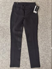 New Kerritts Women's Affinity Pro Silicone Knee Patch Riding Breech Black Medium picture
