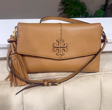 Tory Burch McGraw Leather Crossbody Bag Tiramisu picture