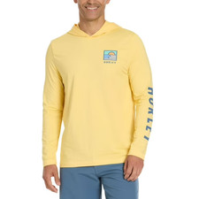 Hurley Men's Hooded UV Tee Size M Yellow picture