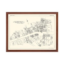 Old Map of Greenfield, MA 1929 - Vintage Greenfield Massachu picture