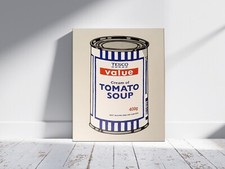 BANKSY  TESCO SOUP GRAPHIC ART GICLEE  PRINT FINE CANVAS picture