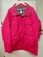 New  $604 Retail Woolrich Men's Large Parka. Vibrant red. picture