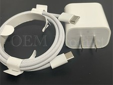 Original Apple iPhone 16 / 17 20W Wall Adapter Charger  &  C to C Cable GENUINE picture