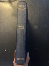 Whittier's Complete Poetical Works, Cambridge Edition 1894, Horace E Scudder, ed picture